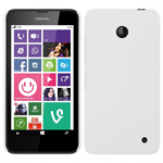 Custodia in PVC Gommato Bianco per Nokia Lumia 630