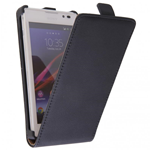 Custodia in Ecopelle Nera Exclusive + Pellicola per Sony Xperia C, C2305, S39H