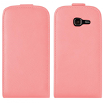 Custodia in Ecopelle Rosa + Pellicola per Samsung Galaxy Trend Lite / S7390 / S7392