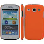 Custodia in PVC Gommato Arancione per Samsung Galaxy Core i8260