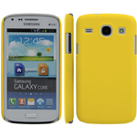 Custodia in PVC Gommato Giallo per Samsung Galaxy Core i8260