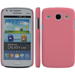 Custodia in PVC Gommato Rosa per Samsung Galaxy Core i8260
