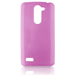 Custodia in TPU Effetto Metallico Fucsia per LG L Bello D331