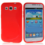 Custodia in TPU Rosso S-Line per Samsung Galaxy Core i8260