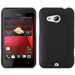 Custodia in PVC Gommato Nero per HTC Desire 200