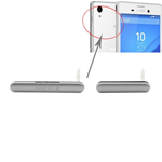 Ricambio Cover Chiusura Sim Card / Memory Card / Porta USB Argento Sony Xperia M4 Aqua (Mono SIM)