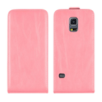 Custodia in Ecopelle Exclusive + Pellicola Rosa per Samsung Galaxy S5 Mini G800F