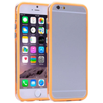 Custodia Bumper in TPU Trasparente e Arancione per Apple iPhone 6 Plus