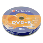 10 DVD-R 16x AZO Verbatim (43729) 120Min. 4.7GB  