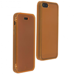 Custodia in TPU Arancione Flip Cover per Apple iPhone 5 / 5S