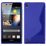 Custodia in TPU Blu S-Line per Huawei P6