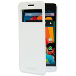 Custodia in Ecopelle Smart Case Bianco per MEDIACOM PhonePad Duo X510U