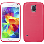 Custodia in TPU Simil Metallo Fucsia per Samsung Galaxy S5 SM-G900F / i9600 / i9605