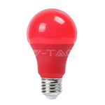 Lampada Goccia Rosso A60 LED E27 9W/30W 270LM VT-2000 3000K V-TAC SKU-7341 Luce Bianca Calda