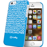 Custodia Case Back Cover Celly Love Edition Rigida TPU PVC per iPhone 5 / 5S / SE Fantasia/Azzurro