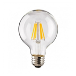 Lampada Filamento LED G125 300° 6.5W 810LM E27 Optonica SP1861 4500K Luce Bianca Naturale