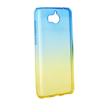 Custodia Forcell Ombre Azzurro Oro Huawei Y5 Y6 2017 Nova Young Ultra Protettiva