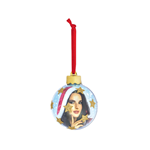 Pallina di Natale Personalizzabile con Foto 7,5x7,5cm Zep Photo Star Gold