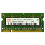 Memoria RAM SODIMM Hynix 512MB PC2-4200S 533Mhz 200 pin DDR2 HYMP564S64BP6-C4-AB