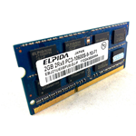 Memoria RAM SODIMM Elpida 2GB PC3-10600S 1333Mhz 204 pin DDR3 EBJ21UE8BFU0DJF