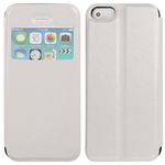 Custodia in Ecopelle Slim View con Holder Bianca per Apple iPhone 5 / 5S