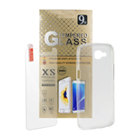 Pellicola Vetro Temperato + Custodia TPU GT, Apple iPhone X A1865 Glass Tempered 9H, Antigraffio Antiriflesso 