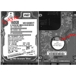 HDD Hard Disk WD WD1600BEVT s/n:WX90A79W4257 SATA 2.5" 160GB GUASTO