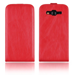 Custodia in Ecopelle Rossa + Pellicola per Samsung Galaxy Grand 2 / G7102 / G7105 / G7106