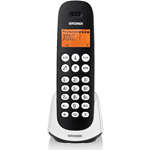 Telefono Cordless Brondi Adara Nero / Bianco Cordless Eco Dect GAP Fino a 5 Portatili Collegabili