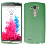 Custodia in TPU Effetto Metallico Verde per LG G3 (D855)