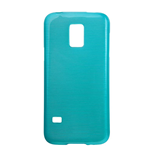 Custodia in TPU Effetto Metallico Azzurro per Samsung Galaxy S5 Mini G800F
