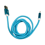 Cavo Micro USB 2.0 in Corda Blu 1mt Ultraresistente Mediacom M-CUSBCCB