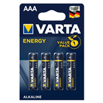 4 Batterie Mini Stilo, AAA, Micro, 4103, LR03, LR3, MN2400, 1,5v Alkaline Varta Energy