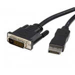Cavo Adattatore da DisplayPort 20-pin maschio a DVI 24-pin + 1 maschio 3m Techly