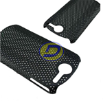 Custodia in PVC Ultra Sottile Forata Bulk Nera per Huawei Ideos X5 U8800/C8800