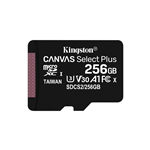 MEMORY CARD MICROSD 256GB UHS-I C10 KINGSTON CANVAS SELECT SDCS2/256GB