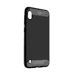 Custodia Forcell Carbon Nero Samsung Galaxy A10 SM-A105FN 2019 Ultra Protettiva