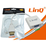 Convertitore da HDMI Maschio a VGA Femmina (HDMI-VGA25) Linq