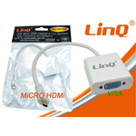 Convertitore da MICRO HDMI Maschio a VGA Femmina (MICROHDMI-VGA25) Linq