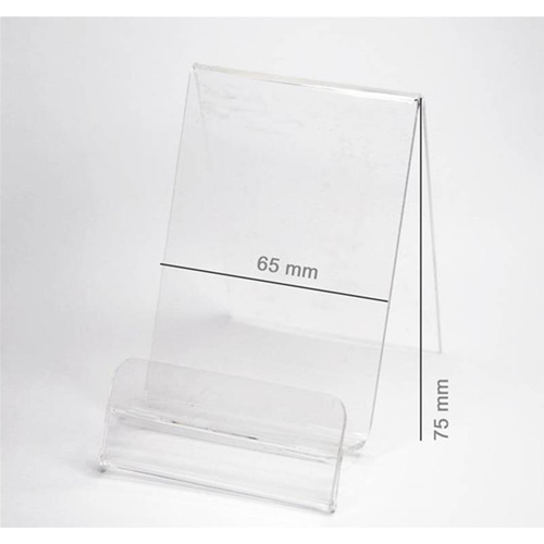 Espositore Verticale Plexiglass Cellulari/Smartphone Lar:100mm Alt:85mm Pro:90mm 