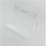 Espositore Verticale Plexiglass Trasparente Cellulari / Smartphone Lar:100mm Alt:85mm Pro:90mm