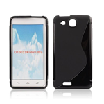 Custodia in TPU Nero S-Line per Alcatel One Touch Idol Ultra (6033x)