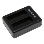 Caricabatterie USB doppia carica Batteria AHDBT-401 per Camera GoPro HERO4 Patona
