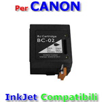 Cartuccia 0881A002 BC-02 Nero compatibile con Canon BJ200 / 230 / 210 / BJC150