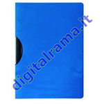 Cartellina porta documenti con molla in metallo blu