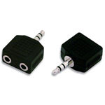 Adattatore Audio Sdoppiatore 1 Jack 3.5mm Maschio Stereo 2 Femmina Jack 3.5mm