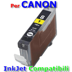 Cartuccia 0623B001 CLI-8Y Giallo Compatibile/Rigenerata Canon iP 3200/iP 4200/iP 5200/iP 6600D/MP 500/MP 970