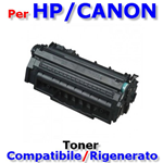 Toner Q5949A - 708 - 0266B002 Compatibile/Rigenerato HP LaserJet 1160 / 1320 / 3390 / Canon LBP-3300 / LBP-3360