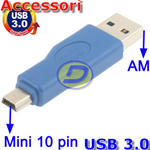 Adattatore USB 3.0 A Maschio a Mini 5 pin Maschio