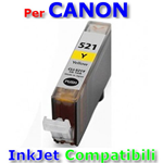 Cartuccia 2936B001 CLI-521Y CLI-821Y/CLI-521Y/BCI-321Y/CLI-221Y Giallo Compatibile x Pixma IP3600/4600